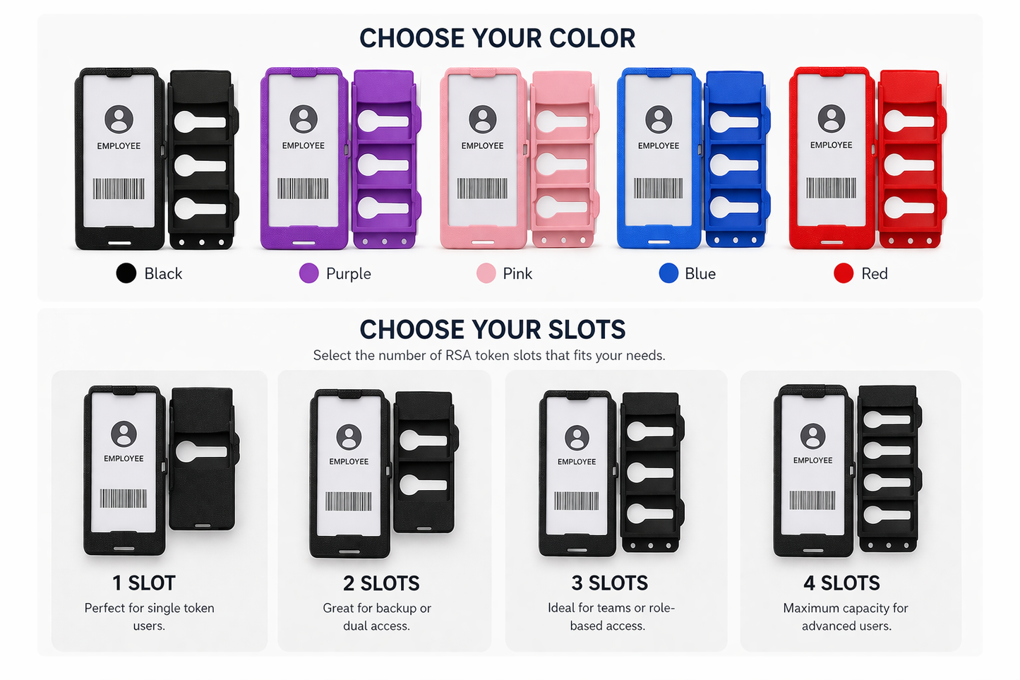 All-in-One RSA Token & ID Badge Holder