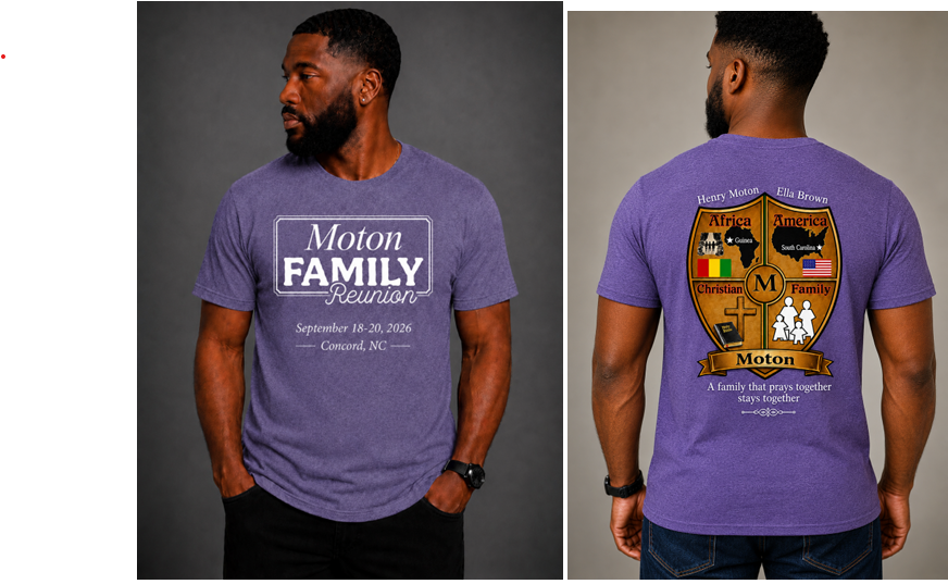 Moton Family Reunion 2026 – Private Ordering