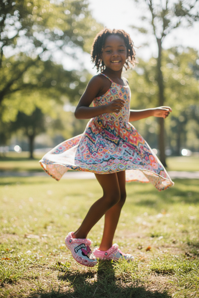 Minnie Crocs - Twirling